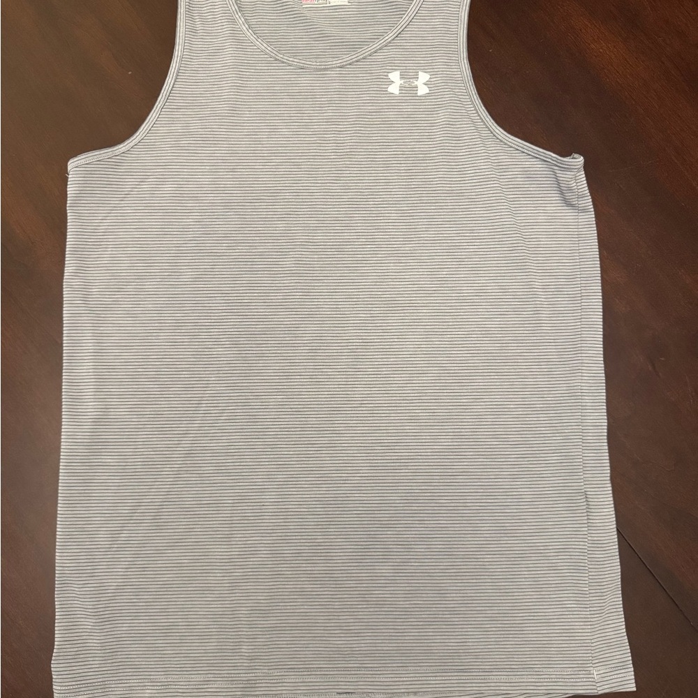 Under Armour Striped Gray Men's Tank Top